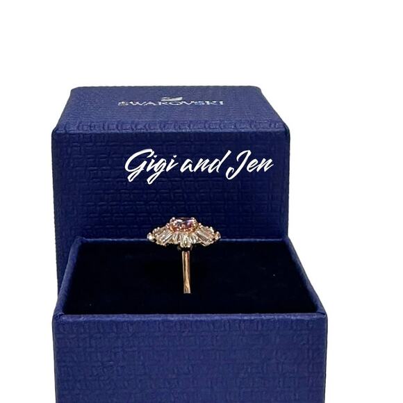 Swarovski Sunshine ring Sun, Pink, Rose gold-tone plated 50 / 5 - Picture 5 of 8